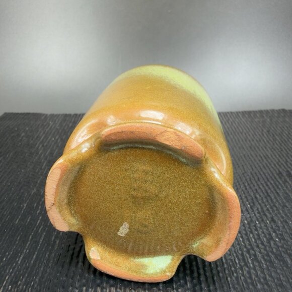 Frankoma Pottery Plainsman Toothpick Holder Bud Vase Prairie Green Marked VTG - Picture 4 of 9